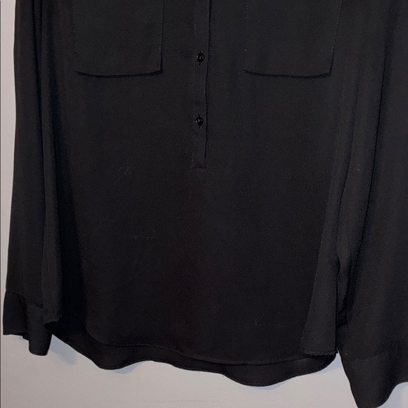 Express Black Blouse with Gold Zipper Details - Picture 4 of 11